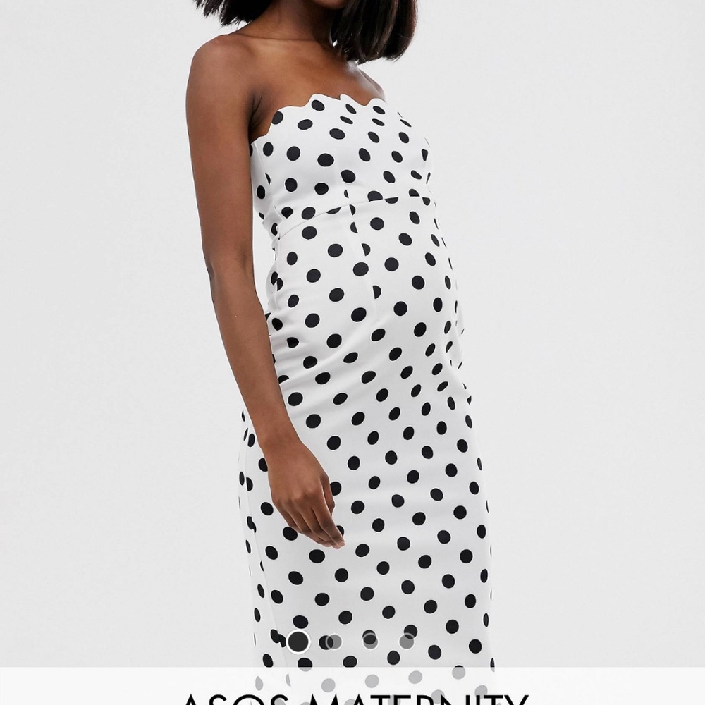 Maternity dress - Polka dot - US size 10 - Picture 3 of 3